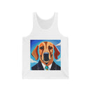 Blue Dog Unisex Jersey Tank