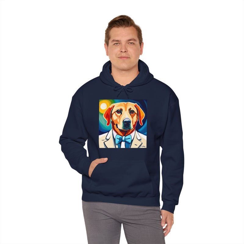 White Dog Unisex Heavy Blend™ Hooded Sweatshirt