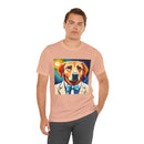 White Dog Unisex Jersey Short Sleeve Tee