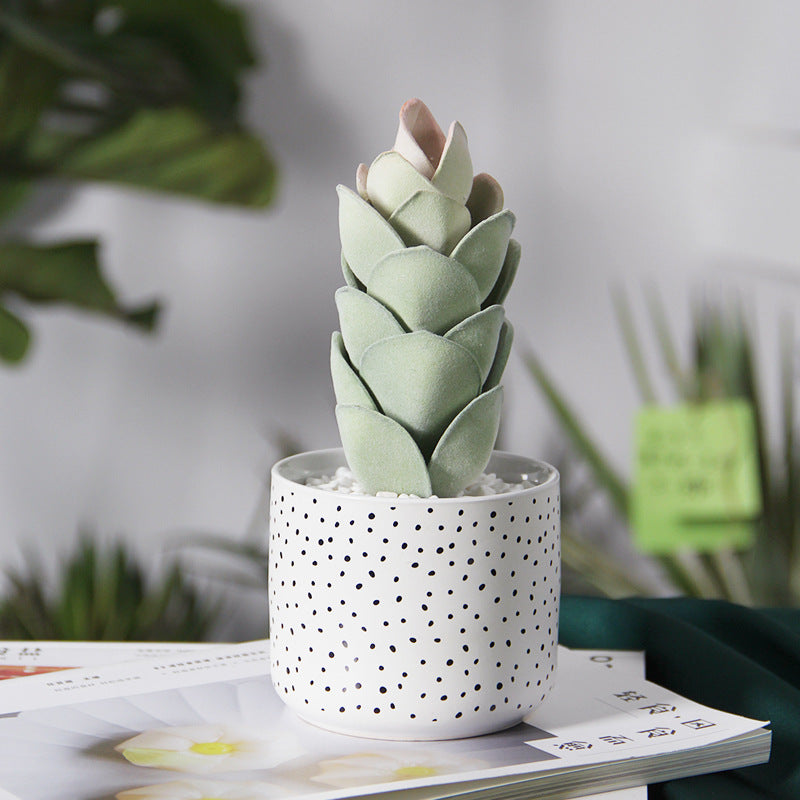 Modern Ceramic Green Planting Pot