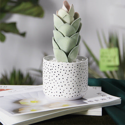 Modern Ceramic Green Planting Pot