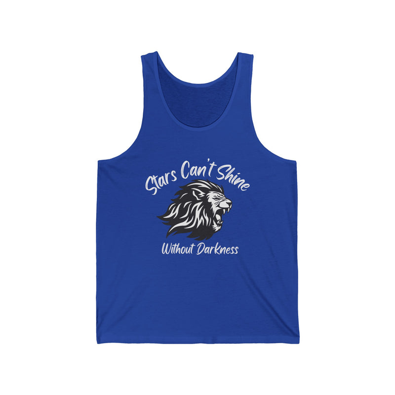 Stars Can't Shine Without Darkness Unisex Jersey Tank