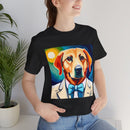 White Dog Unisex Jersey Short Sleeve Tee