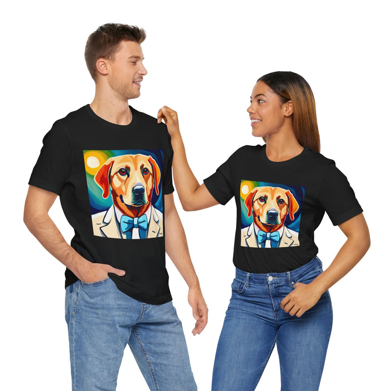White Dog Unisex Jersey Short Sleeve Tee