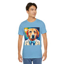 White Dog Unisex Jersey Short Sleeve Tee