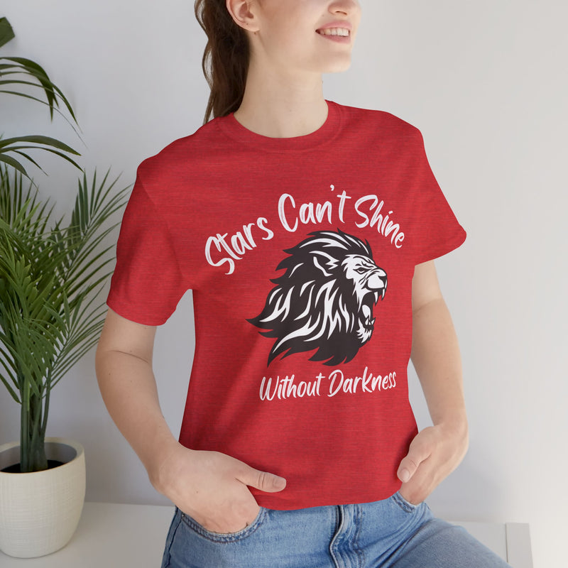 Stars Can't Shine Without Darkness Unisex Jersey Short Sleeve Tee
