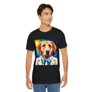 White Dog Unisex Jersey Short Sleeve Tee