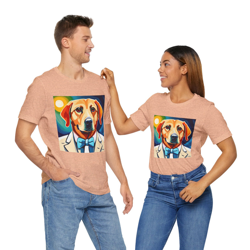 White Dog Unisex Jersey Short Sleeve Tee