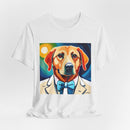 White Dog Unisex Jersey Short Sleeve Tee