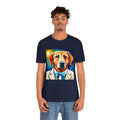 White Dog Unisex Jersey Short Sleeve Tee