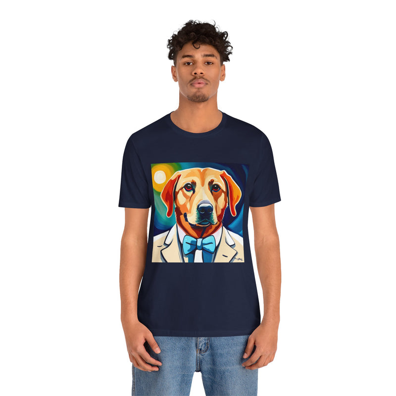 White Dog Unisex Jersey Short Sleeve Tee