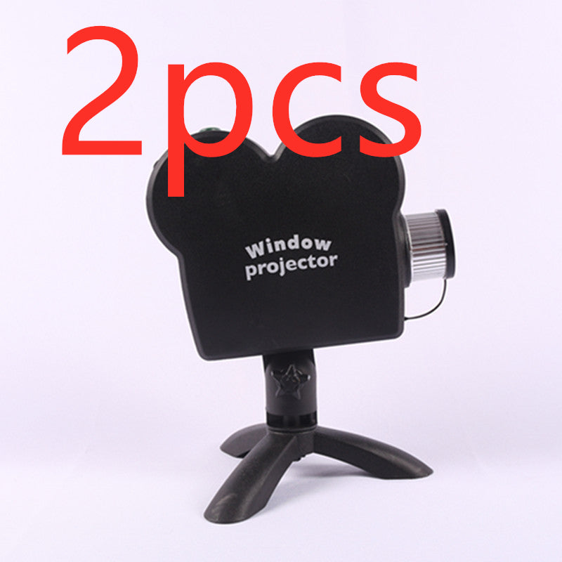 Christmas Mini Window Laser Theater Projector Movies - Shopeez