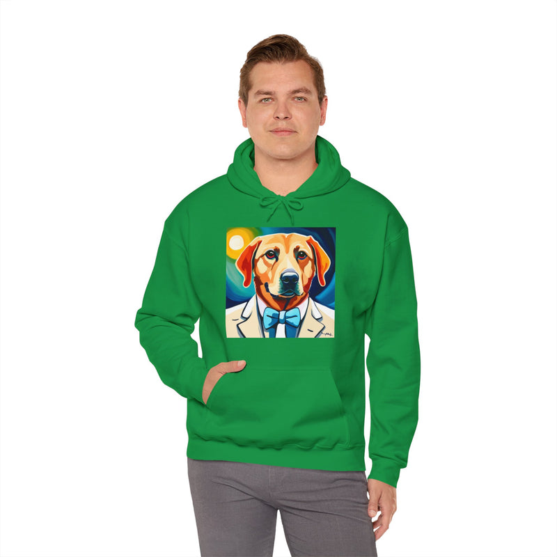 White Dog Unisex Heavy Blend™ Hooded Sweatshirt