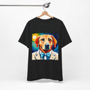 White Dog Unisex Jersey Short Sleeve Tee