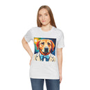 White Dog Unisex Jersey Short Sleeve Tee