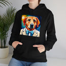 White Dog Unisex Heavy Blend™ Hooded Sweatshirt