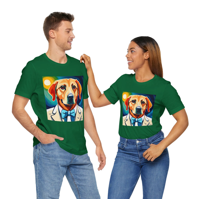 White Dog Unisex Jersey Short Sleeve Tee