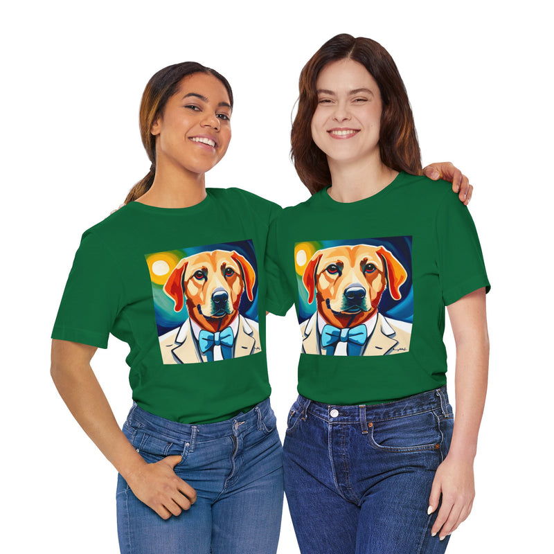 White Dog Unisex Jersey Short Sleeve Tee