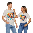 White Dog Unisex Jersey Short Sleeve Tee