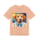 White Dog Unisex Jersey Short Sleeve Tee