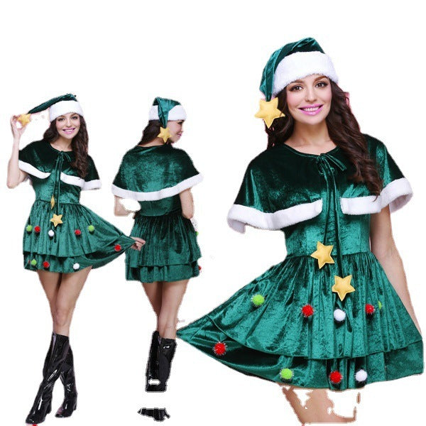 Green Christmas Tree Dress