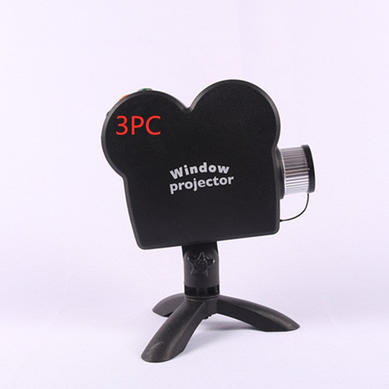 Christmas Mini Window Laser Theater Projector Movies - Shopeez