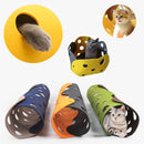 Cat Tunnel Cat Toy Felt Pom Splicing - Shopeez