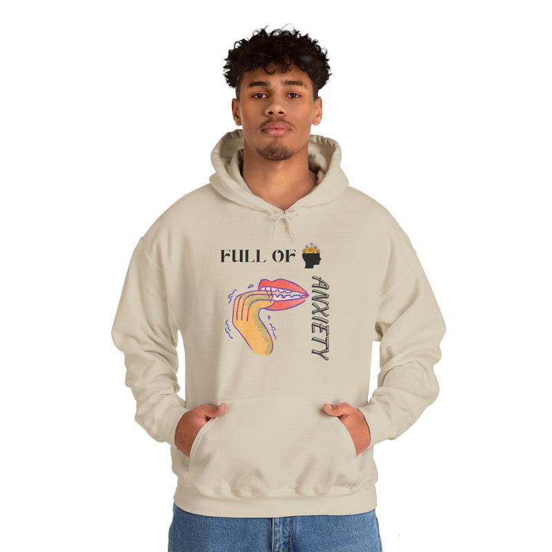 Full Of Anxiety Unisex Heavy Blend™ Hooded Sweatshirt