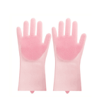 Silicone Cleaning Brush Scrubbing Gloves - Shopeez