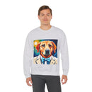 White Dog Unisex Heavy Blend™ Crewneck Sweatshirt
