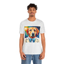 White Dog Unisex Jersey Short Sleeve Tee