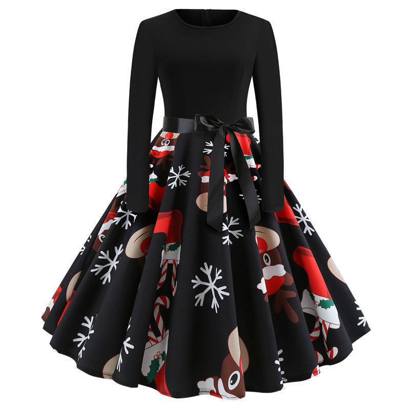 Christmas Retro A- Line Dress