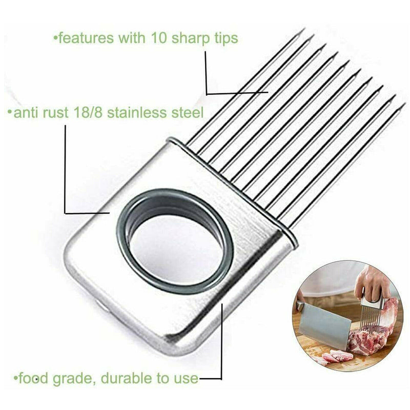 Onion Holder Slicer Vegetable Kitchen Gadget - Shopeez