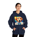 White Dog Unisex Heavy Blend™ Hooded Sweatshirt