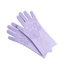 Silicone Cleaning Brush Scrubbing Gloves - Shopeez