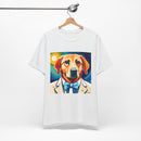 White Dog Unisex Jersey Short Sleeve Tee