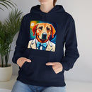 White Dog Unisex Heavy Blend™ Hooded Sweatshirt