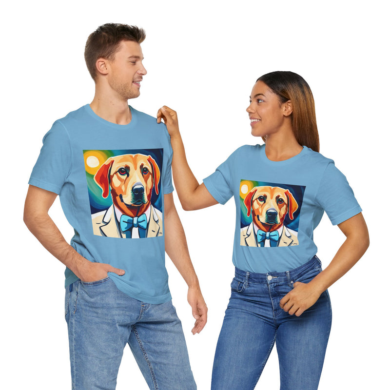 White Dog Unisex Jersey Short Sleeve Tee