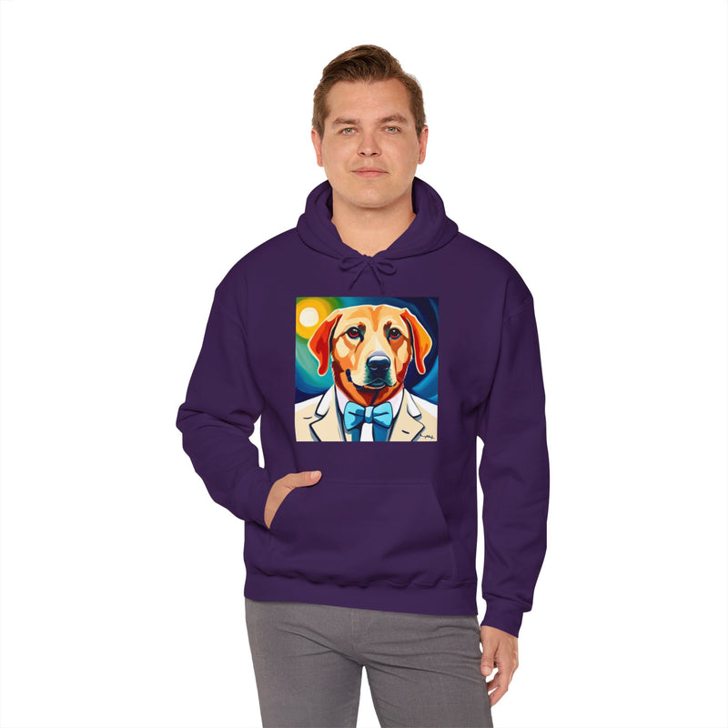 White Dog Unisex Heavy Blend™ Hooded Sweatshirt