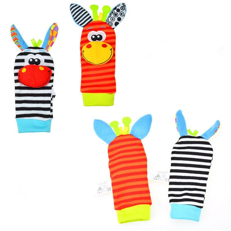 Baby Cartoon Bell Wrist Strap Socks