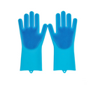 Silicone Cleaning Brush Scrubbing Gloves - Shopeez