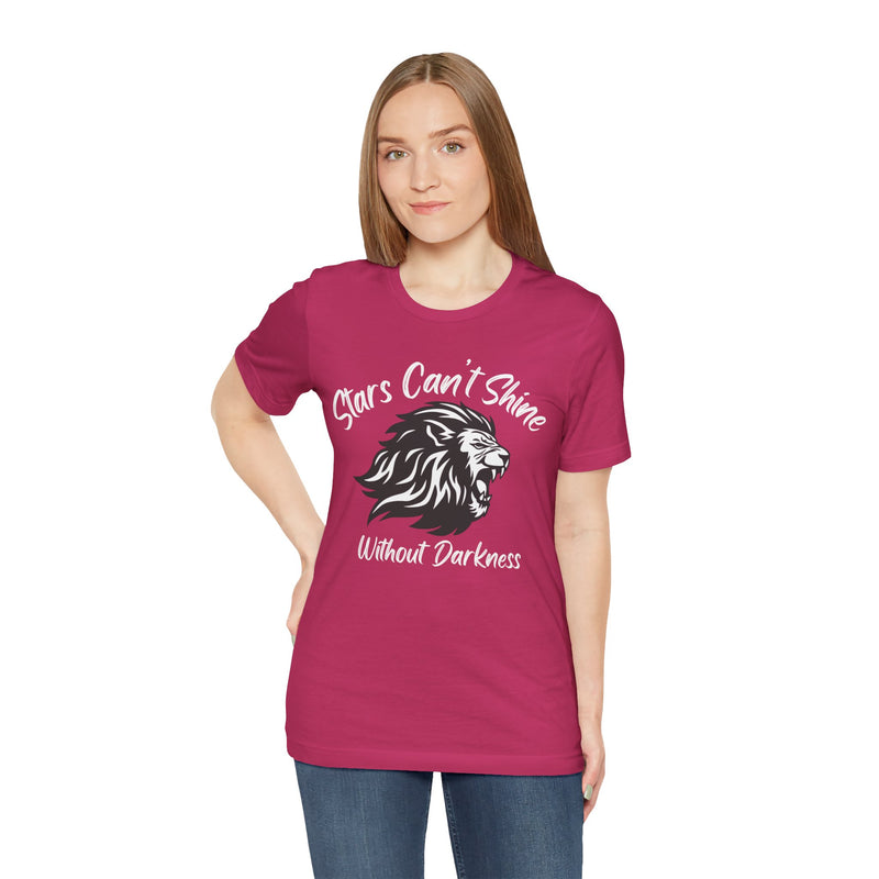 Stars Can't Shine Without Darkness Unisex Jersey Short Sleeve Tee