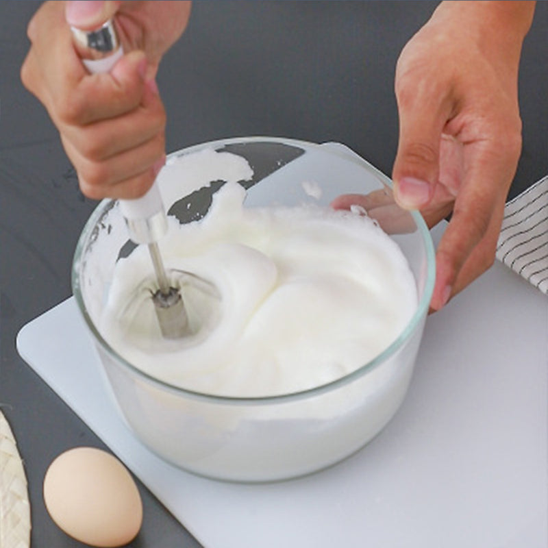 Semi-automatic Stainless Steel Egg Whisk