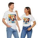 White Dog Unisex Jersey Short Sleeve Tee