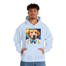 White Dog Unisex Heavy Blend™ Hooded Sweatshirt