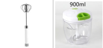 Semi-automatic Stainless Steel Egg Whisk