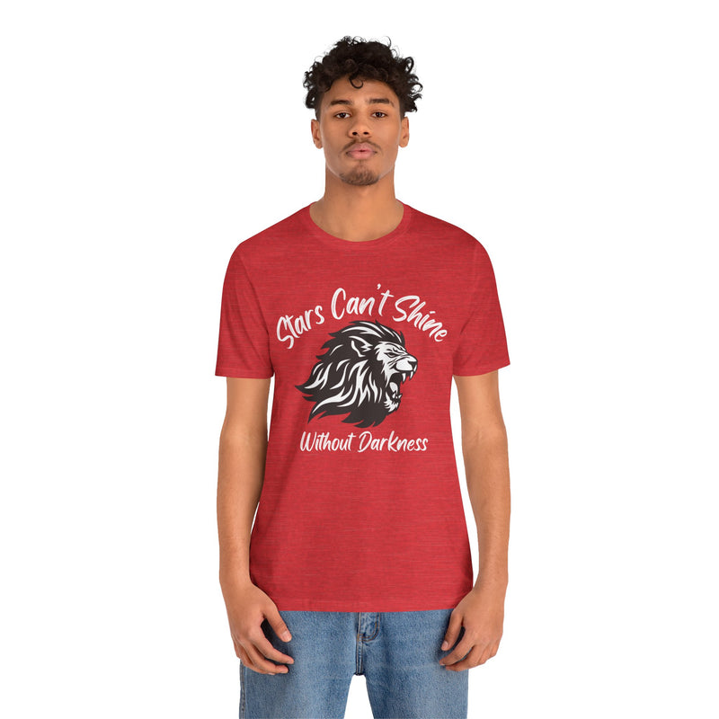 Stars Can't Shine Without Darkness Unisex Jersey Short Sleeve Tee