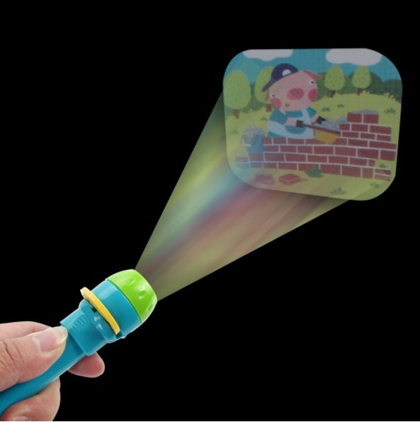 Baby Cartoon LED Projection Flashlight