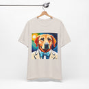 White Dog Unisex Jersey Short Sleeve Tee