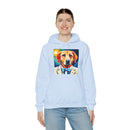 White Dog Unisex Heavy Blend™ Hooded Sweatshirt